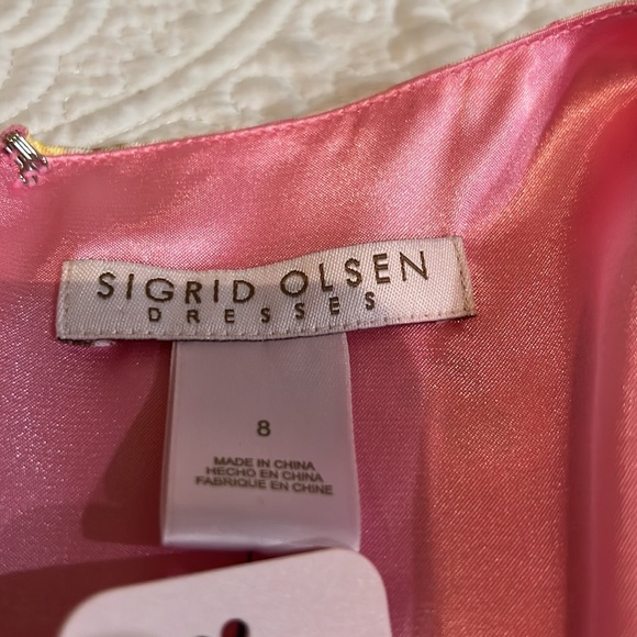 Sigrid Olsen floral silk dress, size 8, NWT - Picture 10 of 16